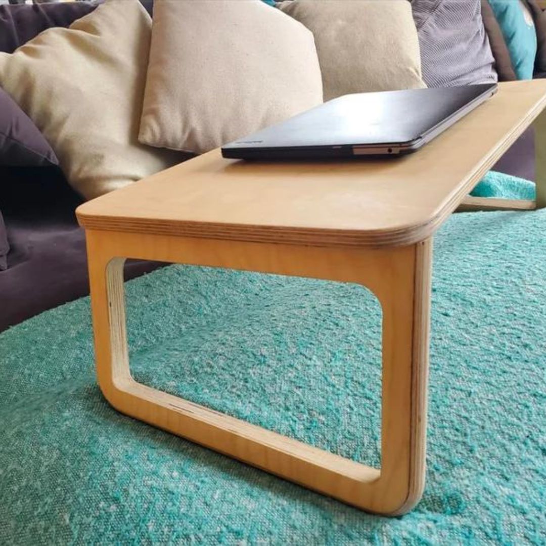 Portable Wooden Desk for Couch & Bed Use