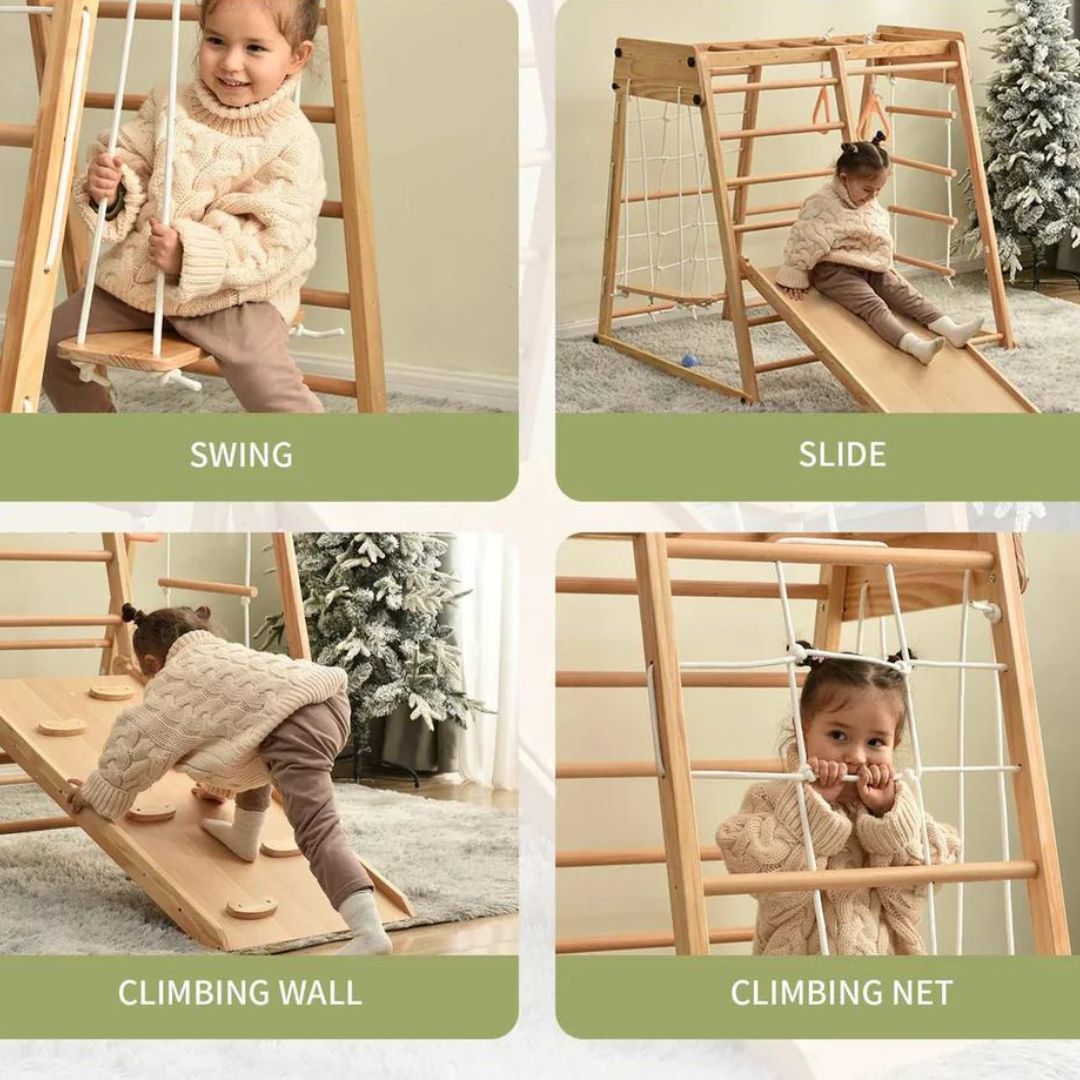 Wooden Kids Indoor Play Gym