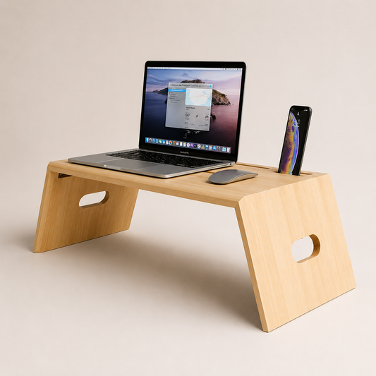 Portable Wooden Desk for Couch & Bed Use