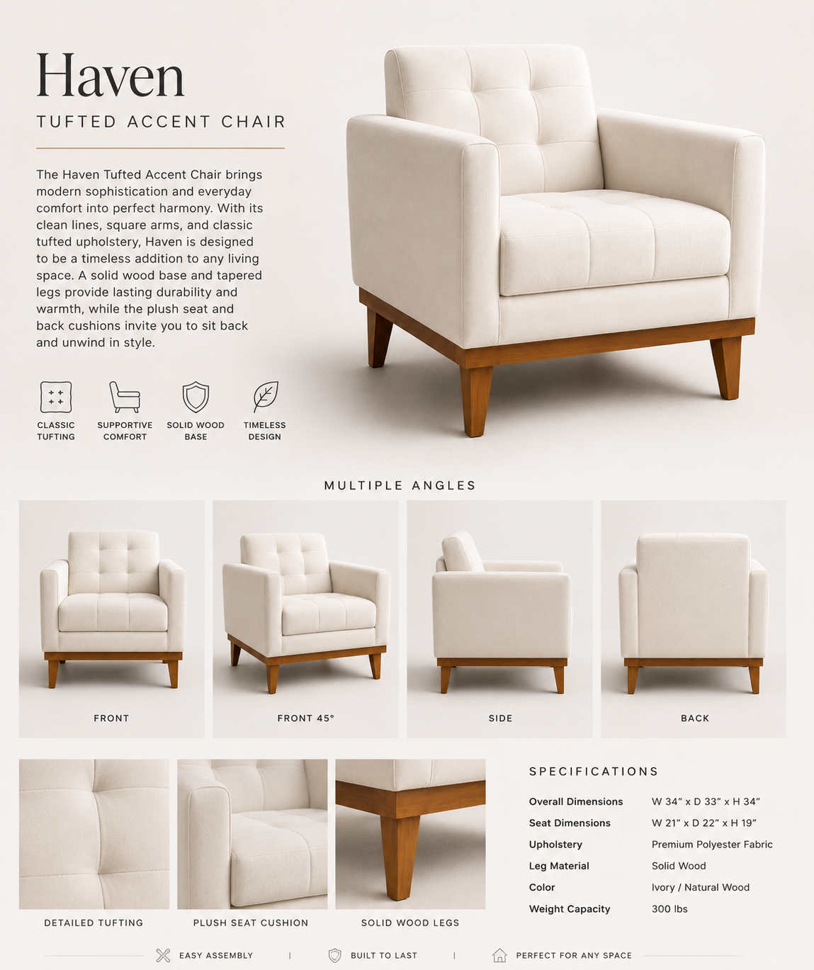 Haven Tufted Accent Chair