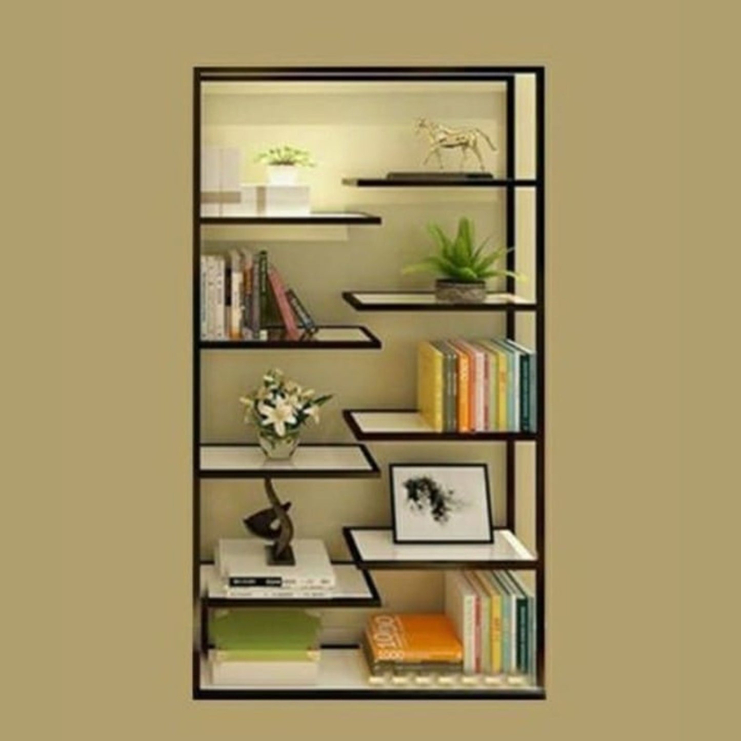 Library Furniture Stainless Steel Bookshelf