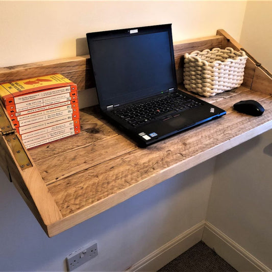 Floating Desk | Folding Desk Solid Wood