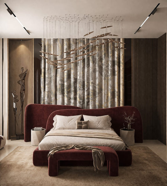 The Signature Crimson Avant-Garde Suite with Side tables