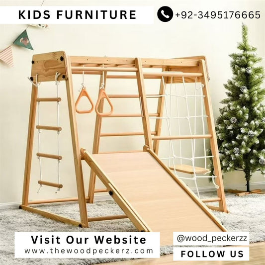 Wooden Kids Indoor Play Gym